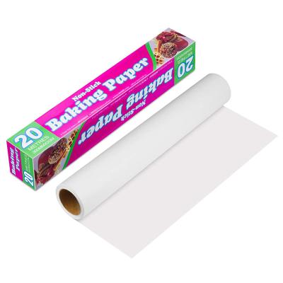 China Amazon Supply Disposable Unbleached Parchment Paper for Baking, Baking Paper, Non-Stick Parchment Paper Roll for Baking Bakeware, for sale