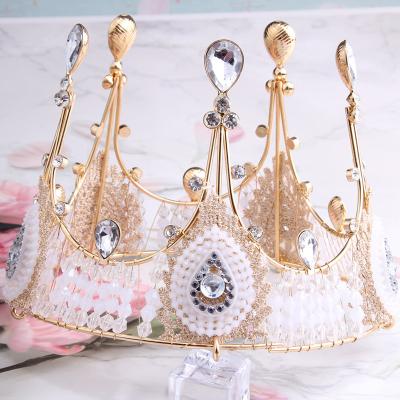 China Wholesale Hot Selling Alloy Metal Tiara Birthday Wedding Crown For Decoration for sale