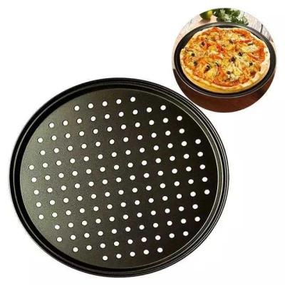 China Sustainable Hot Sale 6-14 Inch Round Carbon Steel Liner Non Stick Molds For PIZZA for sale