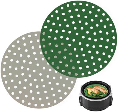 China Hot Stocked, Easy To Clean, Food Grade Round/Square Non-Stick Air Fryer Paper Kit Can Be Used With Silicone Mitt for sale