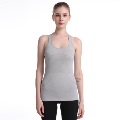 China 2021 Yoga Professional Seamless Women's Sports Back Suspender Vest Breathable Quick Drying Fitness Clothing Top Women for sale