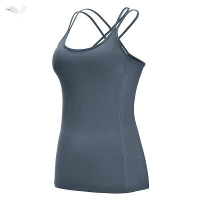 China Yoga Sport Fitness QUICK DRY Custom Tank Tops Cross Cotton Thin Quick Dry Sports Invest Running Sports for sale