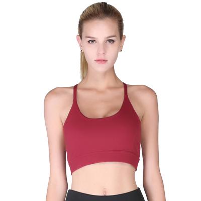 China Breathable Yoga Bra Non-steel Ring Non-steel Sports Underwear Sports Bra Shockproof Back-Embellishment Running Vest for sale