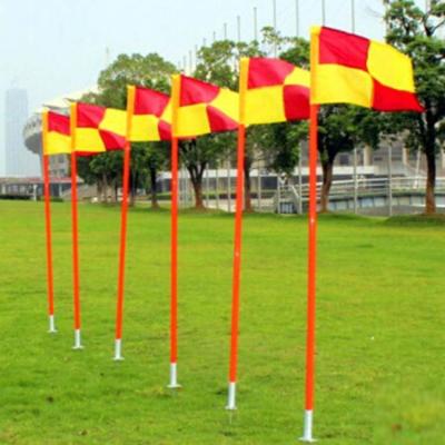 China Soccer sport slalom pole soccer football corner flags with basemet for sale