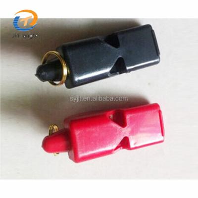 China Virgin ABS Pealess Whistle Official Safety Dog Rescue Referee Whistle With Lanyard for sale