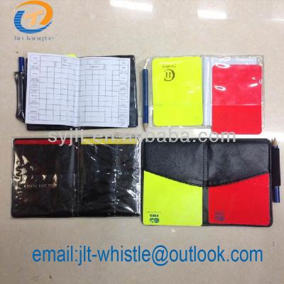 China Custom PVC China Referee Card And Red Yellow Football Card for sale