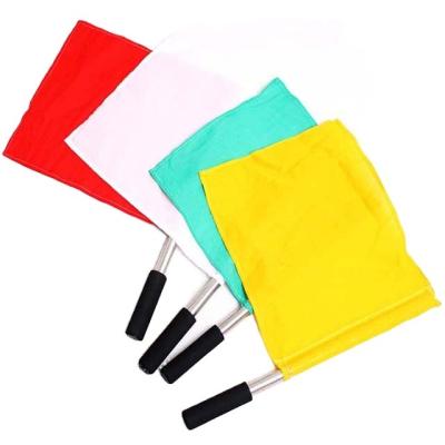 China Large Size Soccer Sport Decoration Football Soccer Referee Flag for sale