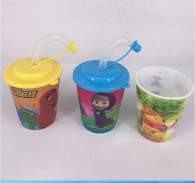 China 250ml 3d Stocked Plastic Children's Cup for sale