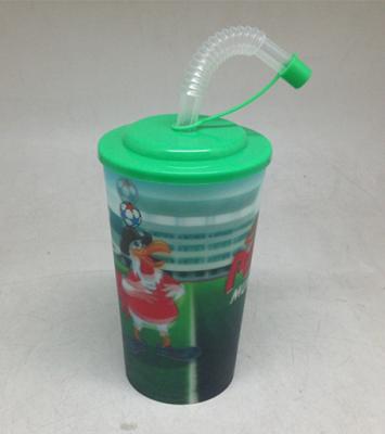 China Viable Plastic 3D 600ML Cup for sale