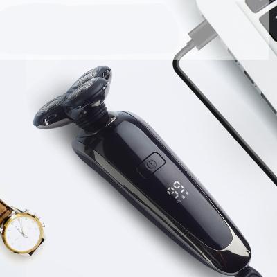 China Full Body Washable Triple 4D Smart Electric Shaver Digital Display Blade USB Multifunction Beard Shaver for sale