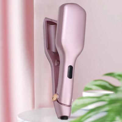 China Automatic Rotating Hair Curling Iron Source manufacturer Heated Styling egg curler negative ion water corrugated splint Hair Crimper for sale