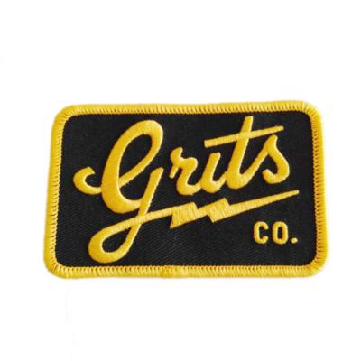 China 3D China Manufacturer Custom Logo Embroidery Patch Sew On Patch Embroidery For Apparel for sale