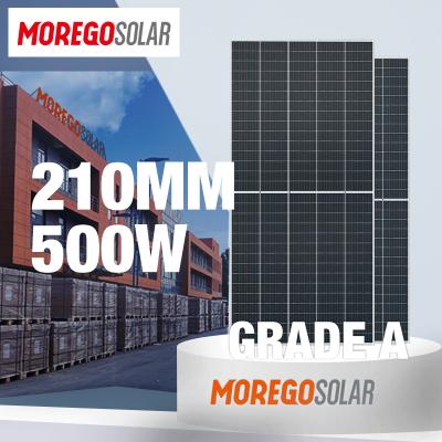 China China Wholesale Moregosolar 500w Monocrystalline Solar Panel 510W Solar Panel 500 Watt Panel Roof Solar Home System 210mmx210mm for sale