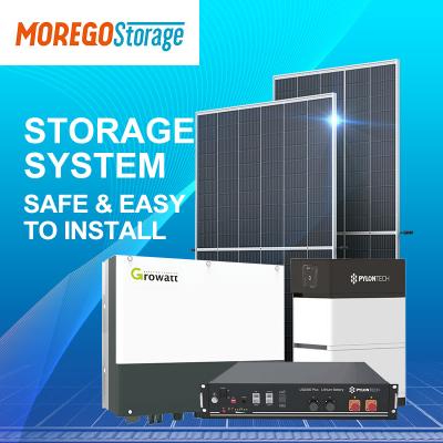 China Moregosolar Home Storage System 10KW 8KW 5KW 3KW 1KW Solar Panel System Complete House Solar Powered with Lithium Ion Battery for sale