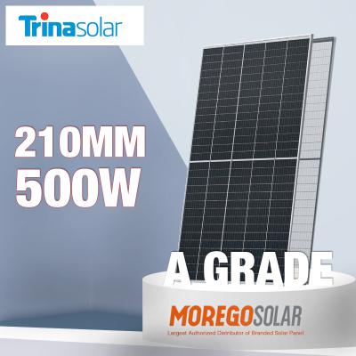 China Trina Peak 210mm Solar Power System Supply Mono Solar Modules 495W 500W 505W Solar Cells PERC PV Panel Price for sale