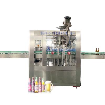 China food glass bottle beer filling line/glass bottle filling machine for beer for sale