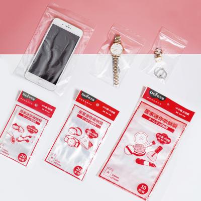 China Security Custom Printing Transparent Plastic Poly Zip Lock Packaging Bags For Clothes Dress for sale