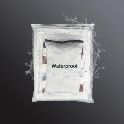 China Recyclable Reusable PE Logo Swimwear Robe Cloth Waterproof T-shirt Apparel Poly Zipper Slider Plastic Bag for sale