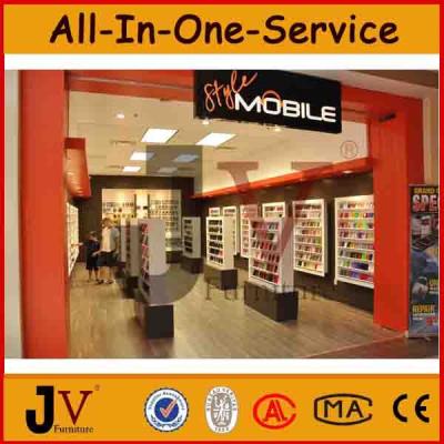 China Top quality famous brand mobile phone accessories display cabinet for sale