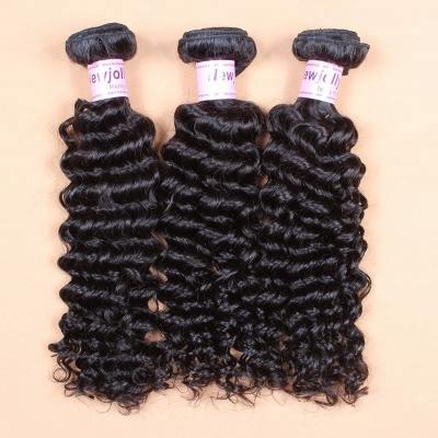 China Jerry Curl Free Shipping Best Quality Black And Brown Natural Can Be Dyed 8A Unprocessed Deep Curly 100% Virgin Malaysian Hair for sale