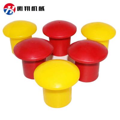 China Good Quality Plastic Safety Mushroom Rebar Cap For Threaded Steel Bar for sale