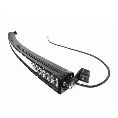 China Diecast Aluminum Housing Car Parts 50 52 Inch 288W 4x4 Led Car Light Curved Led Light Bar Off Road Arch Leaning Auto Led Light for sale