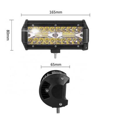 China 120W Die Cast Aluminum Housing 7 Inch Car LED Work Light Bar 12V Ford 4x4 4WD Boats ATV SUV Truck Combo Bar LED Work Light For Car for sale