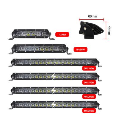 China High quality led diecast aluminum housing work light bar IP67 off road lights 4x4 strobe laser car led bar light for sale