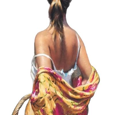 China Newcomer Eco-friendly DIY Painting By Numbers Kits Naked Girl Oil Painting For Wall Decoration for sale