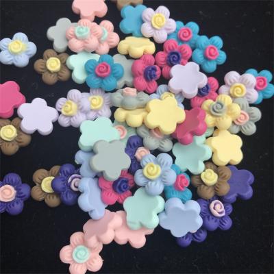 China Europe DIY Crafts Decorative Accessories Resin Rose Flower For Jewelry For Hair Bow Jewelry Findings Making for sale