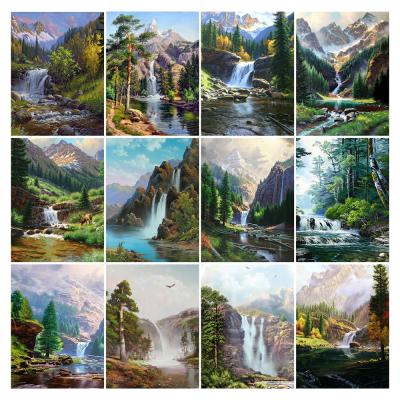 China Eco - Friendly Mountain Design 5D Picture Diamond Art Paintings By Numbers , Wall Art for sale