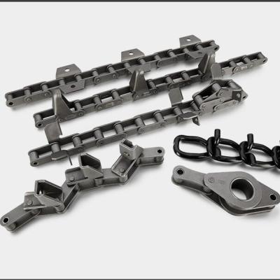 China Factory roller chain with attachments for combine for sale