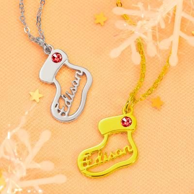 China Custom Europe and America fashion Christmas new series jar necklace pendant women beautiful Christmas gift jewelry for sale