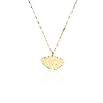 China CLASSIC Fashion Gold Plated Maple Leaf Pendant Necklace Jewelry Beautiful Pendant Necklace for sale