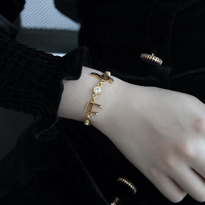 China Trendy Women Bracelet Jewelry Stainless Steel Musical Notes Design Charms Bracelet CLASSIC Bracelet for sale