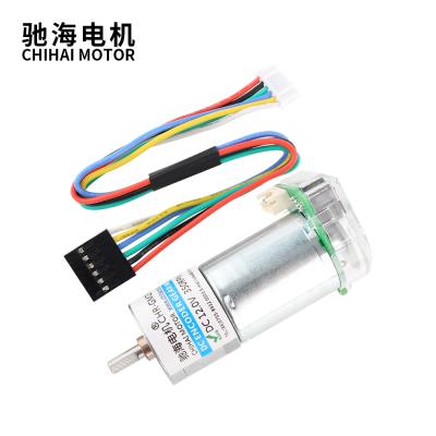 China NO CHR-GM25-370PE 25mm Retarder with Photoelectric Encoder 6V 12V 24V for Toy Car Electric Smart Control for sale