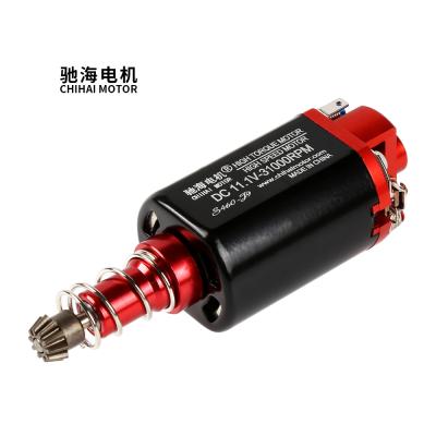 China chihai M4A1-J9 motor CHR-S460-J9 Long Shaft High Torque High Speed ​​DC Motor For M4AI jinming8 CPRA v2 Water Bomb Toy Gun for sale