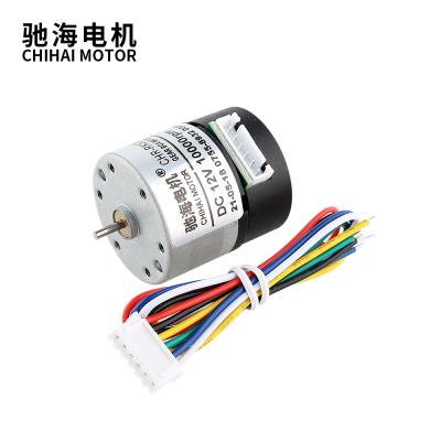 China Home Appliance Chihai Motor CHR-RK520ABHL DC12V 6V 11PPR/13PPR Carbon Brush High Precision DC Coding High Speed ​​Motor for sale