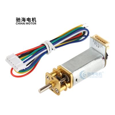 China FAN Chihai Motor CHF-GM13-050SHV 13mm DC12V 6V DC Geared Motor With Encoder For Robot for sale