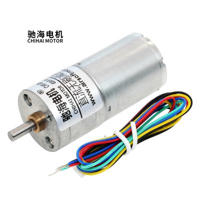 China Micro door lock chihai motor CHR-GM25-BLDC2430 25mm DC 12V 24V high torque low speed brushless motor for sale