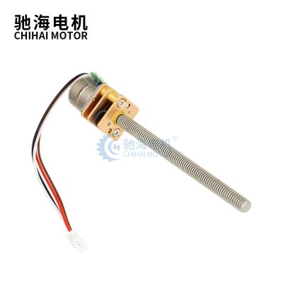 China All Metal Thread Micro Shaft Motor M4*55 Metal Gearbox Customization ChiHai Motor CHS-GM12-10BY Gear Stepper Motor for sale