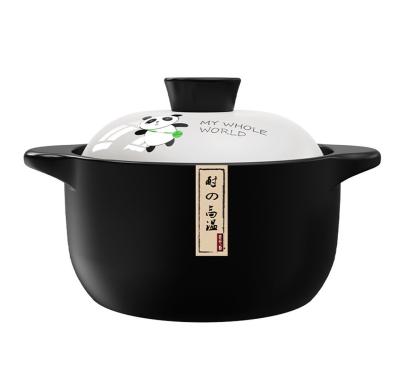 China Sustainable hot sale non stick large capacity 3.5L 5L ceramic spodumene casserole dish refractory casseroles for sale