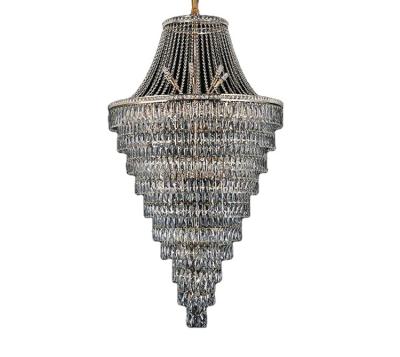 China Lobby Lux - Duplex Superskylite Hotel K9 Living Room Decorative Crystal Chandelier Gold Indoor Lighting Lamps for sale