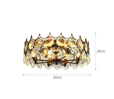 China Modern Superskylite Lighting Round K9 Lamp Design Crystal Bedroom Ceiling Chandeliers Decorative Room for sale