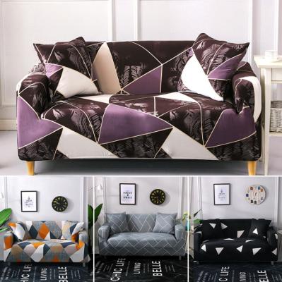 China Elastic Breathable Comfort Printed Couch Cover For 3 Seat Couch , Various Models Sofa Cover With Separate Cushion Cover for sale