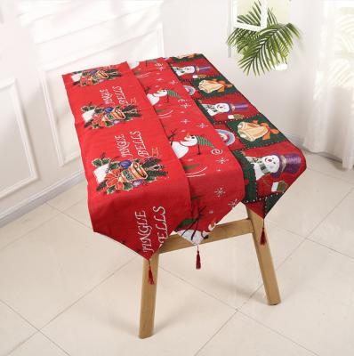 China Disposable Hot On Amazon Christmas Holiday Snowman Table Decorations For Dining Room Table Runner for sale