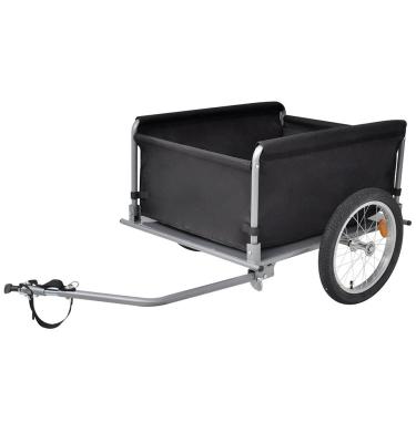 China Heavy Duty Double Axle Bike Cargo Trailer Loading 60kgs Folding Load for sale