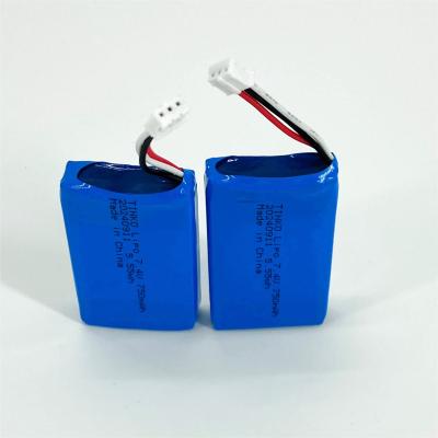 China 503048 750mAh OEM recargable 7.4 Volt Lipo Batería paquete Lipo Bolsa Batería en venta