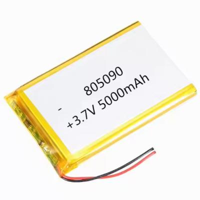 China 955565 3.7 V 500mah Lipo Battery Customized Rechargeable Pouch Pack Battery for sale