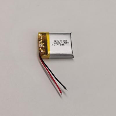 China Dispositivos portátiles Batería Li Polymer 3.7V 602225 con alta energía y capacidad personalizable en venta